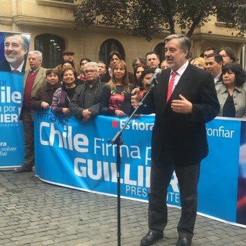 Guillier lanza campaña oficial de recolección de firmas con apoyo de seis partidos de la NM